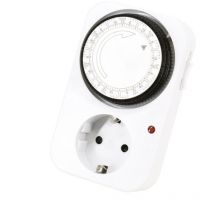 Bemko - Minuterie mécanique 7 jours - Schuko - 16A - IP20 - 230V ac - Dimensions compactes