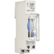 Minuterie mécanique de 24 heures Minuterie minimale de 15 minutes Montage sur rail Batterie intégrée, SUL180a AC220-240V Gris - SUL180a AC220-240V