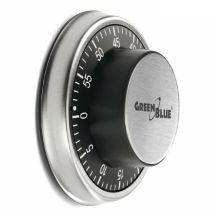 Minuterie mécanique de cuisine – Argent – 60 minutes – 9,5 cm