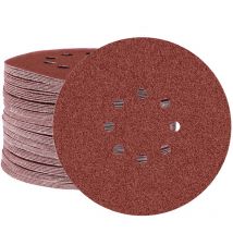 Miotools - Fox Klett-Schleifscheiben, 225 mm, 8-Loch, f. Trockenbauschleifer, Normalkorund (10 Stk.) K24