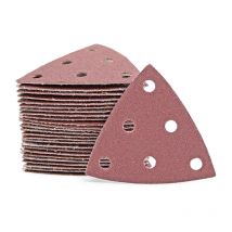 Miotools - Fox Klett-Schleifblätter, 93 mm, 6-Loch, f. Deltaschleifer, Normalkorund (50 Stk.) K240
