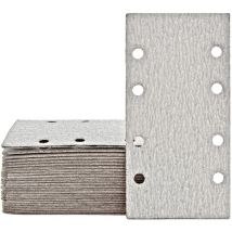 Shark Klett-Schleifblätter, 186 x 93 mm, 8-Loch, f. Schwingschleifer, Normalkorund (50 Stk.) K100 - Miotools