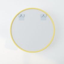 Wandspiegel 50x50 cm Badspiegel ohne Beleuchtung Rund Spiegel Gold Metallrahmen Spiegel für Badezimmer/ Wohnzimmer/WC 500mm - Miqu