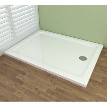 120x90x4cm Duschwanne Acryl Duschtasse Dusche Acrylwanne 40mm flach Rechteck Miqu