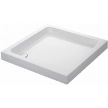 Mira Showers - Mira Flight Shower Tray 760 x 760mm Square Deep Profile Stone Resin Waste