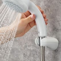 Mira Showers - Logic LF-2 Shower Head Holder White Fixed Handset Wall Bracket