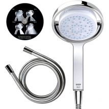 Mira Showers 360m 135mm Chrome Shower Head 4 Mode Spray Flipstream + 1.25m Hose