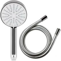 Mira Showers Beat 110mm Shower Head Chrome 4 Mode Handset + Smooth Hose 1.25m