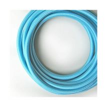 Alambre eléctrico tejido, de tela retro vintage azul