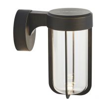 Benevento Outdoor Integrated led Wall Lamp Brushed Bronze Finish & Clear Glass IP44 - Merano