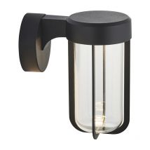 Merano - Benevento Outdoor Integrated led Wall Lamp Matt Black Finish & Clear Glass IP44