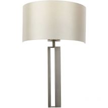 Macerata Wall Lamp Brushed Bronze Plate & Mink Satin Fabric - Merano