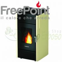 Freepoint - Miriam - Estufa de pellets de 7 Kw de marfil