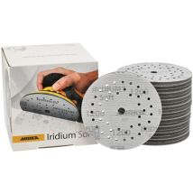 Iridium Soft Schleifscheiben Ø 125 Mm / Korn P1200 / Klett Multifit / 20 Stück / Schaumbasiertes Schleifmittel Für Präzises Trockenschleifen, 