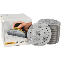 Iridium Soft Schleifscheiben Ø 125 Mm / Korn P1500 / Klett Multifit / 20 Stück / Schaumbasiertes Schleifmittel Für Präzises Trockenschleifen, 