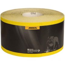 Mirka - Yellow Carta abrasiva Rotolo di carta abrasiva / 115 mm x 50 m / P240 / levigatura di legno duro, legno dolce, vernice, stucco, plastica / 1