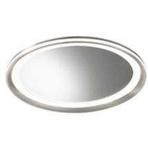 Mirò LED-Spiegel Ø40 cm 38W, Titangrau, 3000K – Decken- & Wandmontage