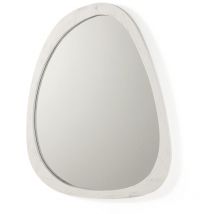 Miroir 101x3x79 Verre/Bois Blanc