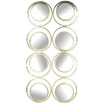 Miroir 8 bulles champagne