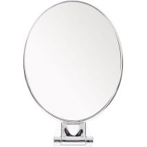 Miroir à main grossissant 3x Miroir de maquillage double face Miroir de courtoisie