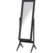 Miroir à pied inclinable diana brun foncé