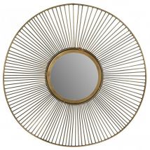 Miroir acier doré Mélanie 48cm