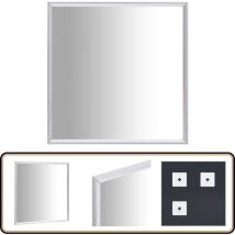 Vidaxl - Miroir Argenté 40x40 cm - Miroir Décoratif - Miroir Moderne - Miroir Design - Miroir Argenté - Miroir Mural