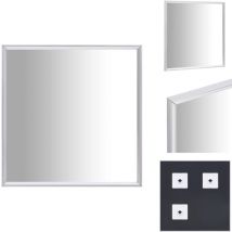 Vidaxl - Miroir Argenté 40x40 cm - Miroir Décoratif - Miroir Moderne - Miroir Design - Miroir Argenté - Miroir Mural