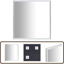 Vidaxl - Miroir Argenté 60x60 cm - Miroir Design - Miroir Moderne - Miroir Rectangulaire - Miroir Argenté - Miroir Décoratif