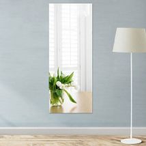 Miroir Autocollant,Miroir Adhesif Mural,40 x 122 cm Miroir Autocollant Adhésif Flexibles Carreaux de Miroir 0.3mm Miroir sans Cadre,Feuille Miroir