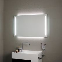 Koh-i-noor - Miroir avec éclairage à led en façade et rétro-éclairage 140x80H L45931