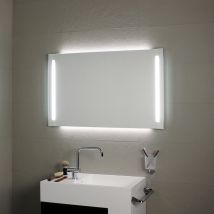Koh-i-noor - Miroir avec éclairage à led en façade et rétro-éclairage 80x60H L45926
