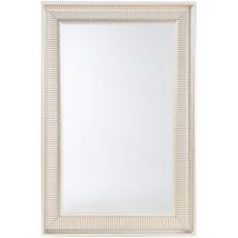 Miroir Mural Rectangulaire au Style Moderne en Plastique Doré et Argenté 90 x 60 cm pour Salon ou Chambre
