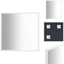 Vidaxl - Miroir Blanc 50x50 cm - Miroir Design - Miroir Moderne - Miroir Mural - Miroir Rond - Miroir Décoratif