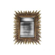 Emde - Miroir convexe rectangle doré 23,4x28,2cm