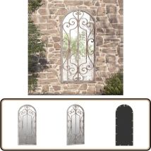 Miroir de jardin Sable 100x45cm Fer pour utilisation extérieure - Miroir De Jardin - Miroir Extérieur - Décoration Jardin - Miroir Design - Miroir