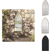 Miroir de jardin Sable 100x45cm Fer pour utilisation extérieure - Miroir De Jardin - Miroir Extérieur - Décoration Jardin - Miroir Design - Miroir
