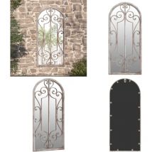 Miroir de jardin Sable 100x45cm Fer pour utilisation extérieure - Miroir De Jardin - Miroir Extérieur - Décoration Jardin - Miroir Design - Miroir