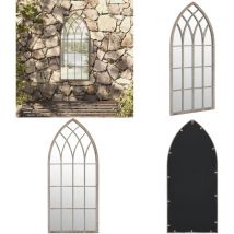 Miroir de jardin Sable 100x45cm Fer pour utilisation extérieure - Miroir De Jardin - Miroir Extérieur - Décoration Jardin - Miroir Design - Miroir