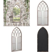 Miroir de jardin Sable 100x45cm Fer pour utilisation extérieure - Miroir De Jardin - Miroir Extérieur - Décoration Jardin - Miroir Design - Miroir