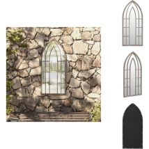 Miroir de jardin Sable 100x45cm Fer pour utilisation extérieure - Miroir De Jardin - Miroir Extérieur - Décoration Jardin - Miroir Design - Miroir