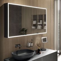 Inda - Miroir de rangement extérieur 3 portes Quattro+ Evo