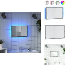 Miroir de salle de bain à led sonoma gris bois d'ingénierie - Miroir De Salle De Bain - Miroirs De Salle De Bain - Miroir De Bain - Miroir De Toilette