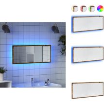 Miroir de salle de bain à led vieux bois bois d'ingénierie - Miroir De Salle De Bain - Miroirs De Salle De Bain - Miroir De Bain - Miroir De Toilette