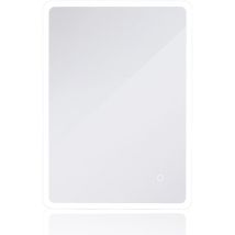 Yongqing - Miroir de salle de bain commande Tactile Éclairée,Angle Rond (80×60cm)