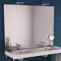 Miroir de Salle de Bain NEOVA Milano Panoramique Sans Éclairage LED 1400x1042mm Blanc - A0586823