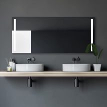 Talos - Miroir de salle de bain avec éclairage Light - miroir de salle de bain 160 x 70 cm - avec découpes lumineuses rétroéclairées - couleur de
