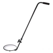 Miroir de sécurité pour l'inspection sous le véhicule, miroir d'inspection convexe rétractable avec roues et poignée rétractable.