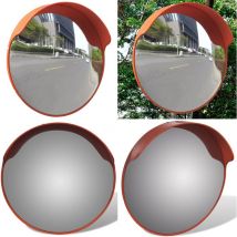 Vidaxl - Miroir de trafic convexe d'extérieur Plastique pc Orange 45 cm - miroir de trafic - miroirs de trafic - Home & Living
