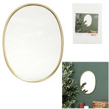 Miroir Deco Contour Deco Dore Ovale